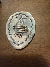 Load image into Gallery viewer, Navajo sterling silver red coral  adjustable ring