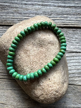 Load image into Gallery viewer, Green Turquoise 7 Inch Stretch Bead Bracelet Gift Southwestern
