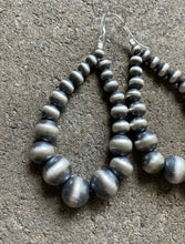 Load image into Gallery viewer, Sterling Silver Graduated Pearls Bead Earrings. 5mm-12mm