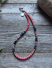 Load image into Gallery viewer, Tommy Rosita Singer T R Sterling Silver Multi Stone Choker Bead Necklace 15 Inch