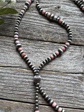 Load image into Gallery viewer, Jacla Sterling Silver Multi Graduated Pink Conch Pearls Bead Necklace 24 inch