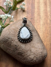Load image into Gallery viewer, Navajo Native American Sterling Silver White Buffalo Turquoise Pendant H Piasso