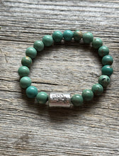 Load image into Gallery viewer, Kokopelli Green Turquoise 7 Inch Stretch Stretchy Elastic Bead Bracelet Gift