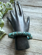 Load image into Gallery viewer, Turquoise Heishi 7 Inch Stretch Bead Bracelet Gift