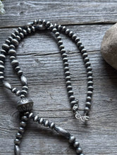 Load image into Gallery viewer, Southwestern Sterling Silver Pearls Jackla Multi Bead Necklace 32 Inch Gift