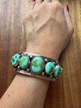 Load image into Gallery viewer, Navajo sterling silver Sonoran cuff bracelet