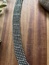 Load image into Gallery viewer, Multi Strand Choker Sterling Silver 5mm Pearls Bead Necklace. 16 Inch. Gift