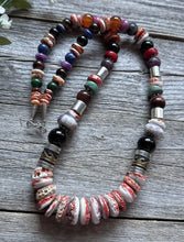 Load image into Gallery viewer, Tommy &amp; Rosita Singer T R Sterling Silver Red Spiny Oyster Bead Necklace 28”