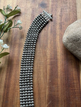 Load image into Gallery viewer, Multi Strand Choker Sterling Silver 5mm Pearls Bead Necklace. 16 Inch. Gift