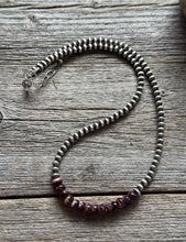 Load image into Gallery viewer, Purple Spiny Oyster 4mm Sterling Silver Pearls Choker Bead Necklace 16 Inch Gift