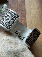 Load image into Gallery viewer, Navajo Native American Sterling Silver Turquoise Cuff Bracelet Maloney