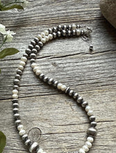 Load image into Gallery viewer, Freshwater Pearls Multi Graduated Sterling Silver Bead Necklace 18 inch