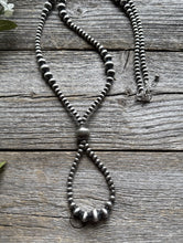 Load image into Gallery viewer, Jacla Sterling Silver Multi Graduated Pearls Bead Necklace 24 inch