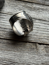 Load image into Gallery viewer, Mens Delbert Gordon Navajo Sterling Silver Black Onyx Ring. Size 11.5