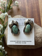 Load image into Gallery viewer, Native American Sterling Silver Turquoise Earrings Mary Ellen