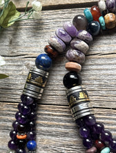 Load image into Gallery viewer, Tommy Rosita Singer T R Sterling Silver Multi Strand Purple Bead Necklace 28