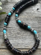 Load image into Gallery viewer, Sugilite Sleeping Beauty Turquoise Sterling Silver Nuggets Bead Necklace 18 inch