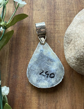 Load image into Gallery viewer, Navajo Native American Handmade Sterling Silver Turquoise Cluster Pendant Signed