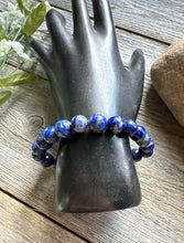 Load image into Gallery viewer, Lapis Lazuli 7 Inch Stretch Bead Bracelet Gift Southwestern