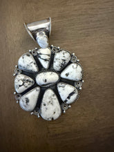 Load image into Gallery viewer, Navajo sterling silver wb pendant