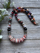 Load image into Gallery viewer, Tommy &amp; Rosita Singer T R Sterling Silver Red Spiny Oyster Bead Necklace 28”