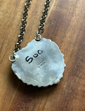 Load image into Gallery viewer, Navajo Sterling Silver Spiny Oyster Heart Turquoise Cluster Chain Necklace CY