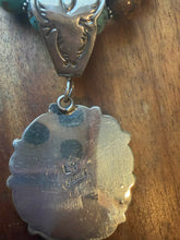 Load image into Gallery viewer, Navajo sterling silver Royston turquoise pendant necklace
