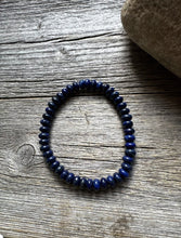 Load image into Gallery viewer, Lapis Lazuli 7 Inch Stretch Bead Bracelet Gift Southwestern