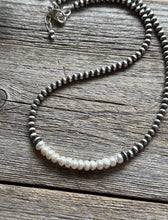 Load image into Gallery viewer, Freshwater Pearl 4mm Sterling Silver Pearls Choker Bead Necklace. 16 Inch. Gift