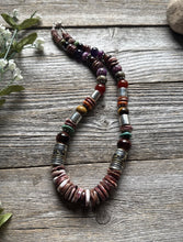 Load image into Gallery viewer, Tommy &amp; Rosita Singer T R Sterling Silver Purple Spiny Oyster Bead Necklace 20