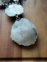 Load image into Gallery viewer, Navajo Sterling Silver Blue Green Royston Turquoise Lariat Cluster Necklace CY