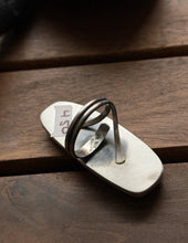 Load image into Gallery viewer, Navajo Native Sterling Silver Number 8 Turquoise Adjustable Ring Leslie Nez Gift
