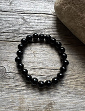 Load image into Gallery viewer, Black Onyx 7 Inch Stretch Bead Bracelet Gift Southwestern