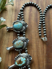 Load image into Gallery viewer, Navajo Sterling Silver Number # 8 Squash Blossom Naja Necklace C Yazzie