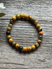 Load image into Gallery viewer, Bumblebee Jasper 7 Inch Stretch Bead Bracelet Gift Southwestern