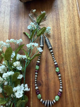 Load image into Gallery viewer, Sterling silver Sonoran spiny oyster necklace 18 inch