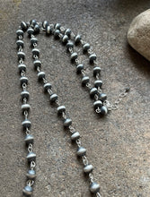 Load image into Gallery viewer, Sterling Silver 10mm Pearls Rosary Bead Necklace. 20 Inch.
