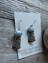 Load image into Gallery viewer, Navajo 925 Sterling Silver Golden Hill Turquoise Earrings Joe Paul Southwestern