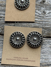 Load image into Gallery viewer, Navajo Native Sterling Silver Necklace Earrings Chain Set PA Gift 24 Inch