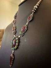 Load image into Gallery viewer, Navajo sterling silver purple spiny sonoran necklace