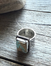 Load image into Gallery viewer, Sunshine Reeves 925 Sterling Silver Royston Turquoise Ring. Navajo. Size 8