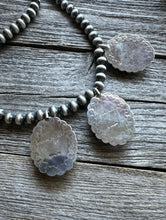 Load image into Gallery viewer, Sunshine Reeves 925 Sterling Silver Pink Conch Pearls Necklace Handmade Navajo