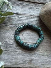 Load image into Gallery viewer, Turquoise Heishi 7 Inch Stretch Bead Bracelet Gift