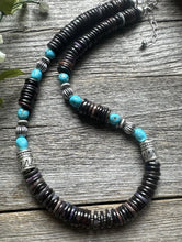 Load image into Gallery viewer, Sugilite Sleeping Beauty Turquoise Sterling Silver Nuggets Bead Necklace 18 inch