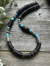 Load image into Gallery viewer, Sugilite Sleeping Beauty Turquoise Sterling Silver Nuggets Bead Necklace 18 inch