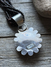 Load image into Gallery viewer, Vintage Pawn Native Sterling Silver Orange Spiny Oyster Pendant Necklace Set B