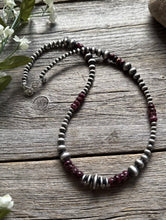 Load image into Gallery viewer, Purple Spiny Oyster Multi Graduated Sterling Silver Pearls Bead Necklace 4mm-8mm
