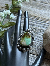 Load image into Gallery viewer, Native American Sterling Silver Royston Turquoise Ring Size 7.5 Mary Ellen