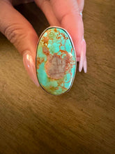 Load image into Gallery viewer, Navajo sterling silver  turquoise royston ring adjustable