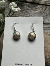 Load image into Gallery viewer, Navajo 925 Sterling Silver Opal Inlay Earrings